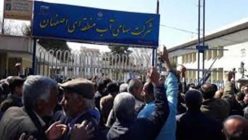 إحتجاج و تجمع لأصحاب المزارع في غرب اصفهان مرة ثانية3-min