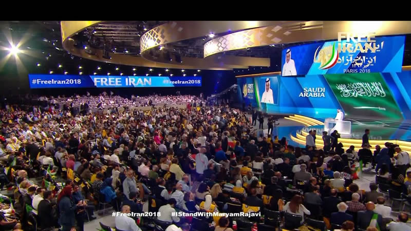 سلمان الأنصاري من السعودية في المؤتمر السنوي العام للمقاومة الايرانية2-