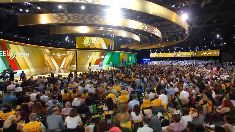 قناة الأخباریة -المعارضة الإيرانية تختتم مؤتمرها العام بحضور الآلاف من مناصريها2018