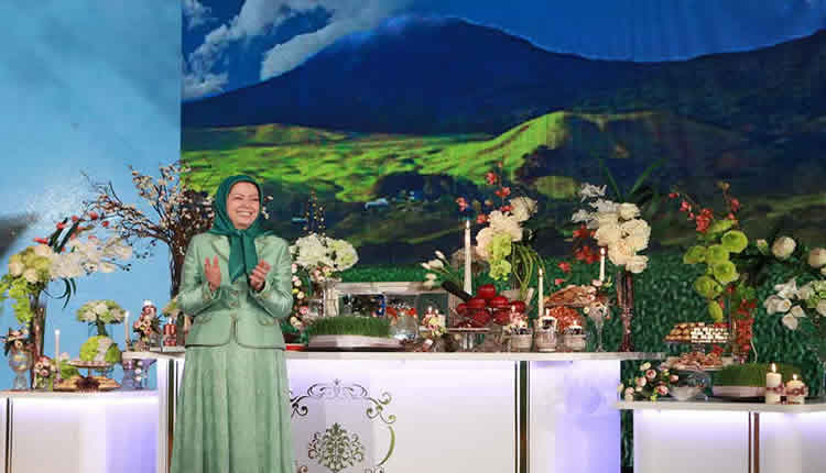 نوروز الثورة والحرية- كلمة مريم رجوي بمناسبة النوروز وبداية العام الإيراني الجديد