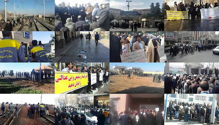 248 حركة احتجاجية من جانب المواطنين ضد النظام في 71 مدينة