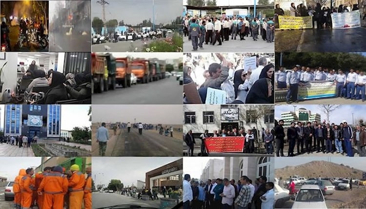 60 حركة احتجاجية في إيران ضد النظام الإيراني في الأسبوع الثاني من مارس 2019