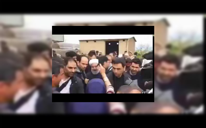 محافظة غولستان شمال إيران..احتجاج وغضب إمرأة تركمانية شجاعة