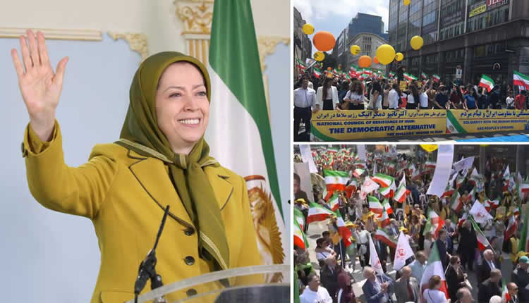 من أجل إيران حرة تظاهرة الجالية الإيرانية في بروكسل - أمام مقر الاتحاد الأوروبي