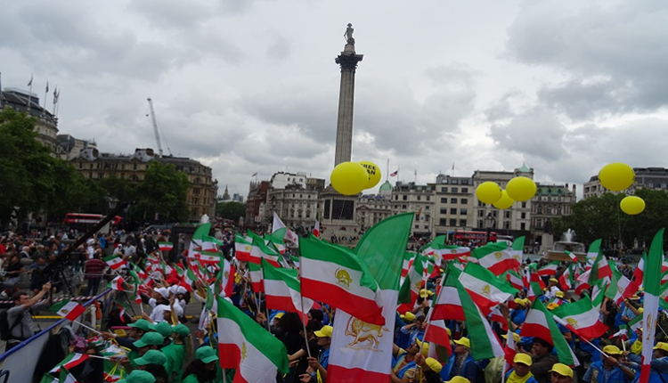 مسيرة لإيران حرة في لندن3