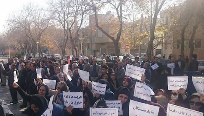 تقرير عن احتجاج التدريسيين في طهران والمحافظات2