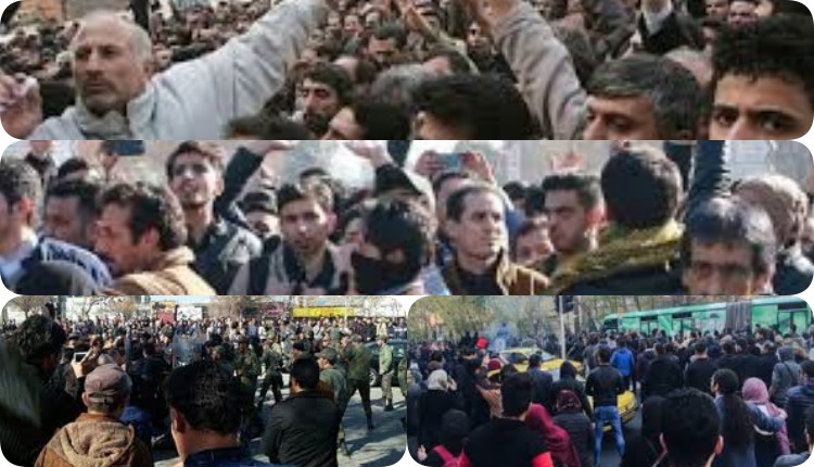 احتجاجات مجموعات مختلفة من المواطنين الإيرانيين ضد نظام الملالي