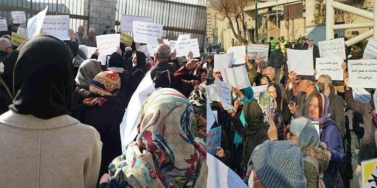 إقامة تجمع المتقاعدين بذكرى شهداء الانتفاضة في طهران