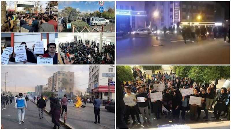 تقرير..أكثر من 3530 تجمع احتجاجي في إيران خلال عام 2019