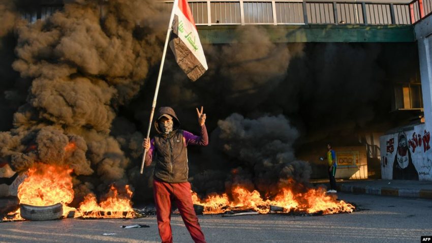 العراق.. سقوط قتيل في بغداد ومتظاهرون يتوعدون بأربع خطوات