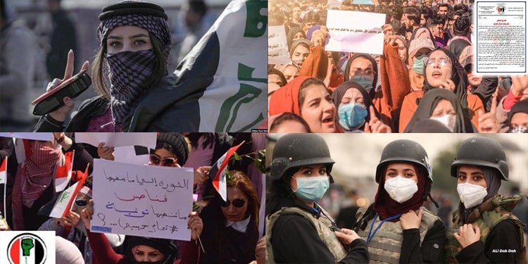 مظاهرات النساء العراقيات المليونية في بغداد وغيرها من المدن بشعار”بناتك يا وطن“