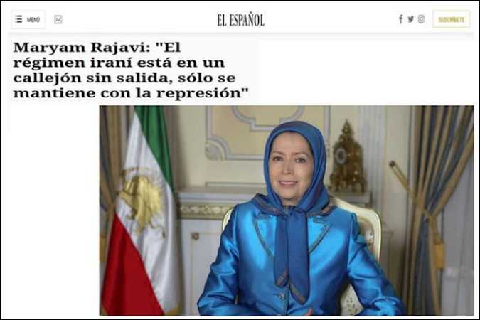 مريم رجوي : "النظام الإيراني في طريق مسدود، يبقى فقط مع القمع"