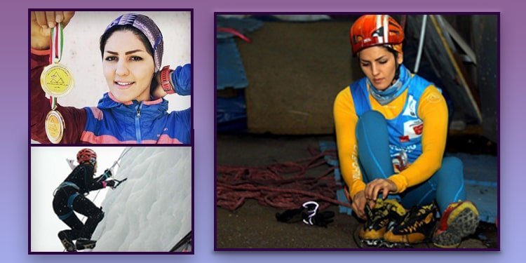 الاتحاد الإيراني لتسلق الجبال يختلق ملفات كيدية لشطب بطلة إيرانية لتسلق الجبال الجليدية