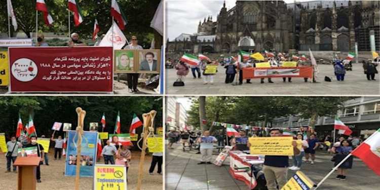 مظاهرات في ألمانيا والسويد وكندا لإدانة عمليات الإعدام في إيران ودعمًا لـ مريم رجوي