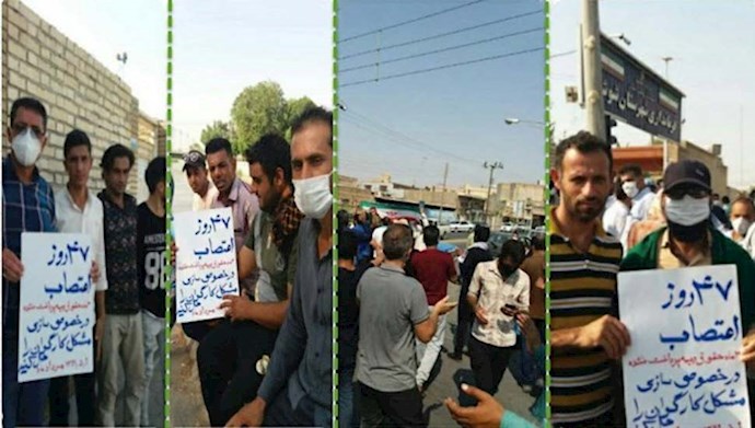 مريم رجوي: تحيّي العمال المضربين في إيران الذين يواصلون الإضراب قرابة 50 يوما