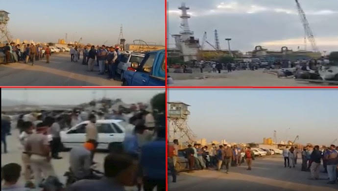 إضراب العمال في مصافي آبادان وماهشهر وقشم وبارسيان وبارس جنوبي