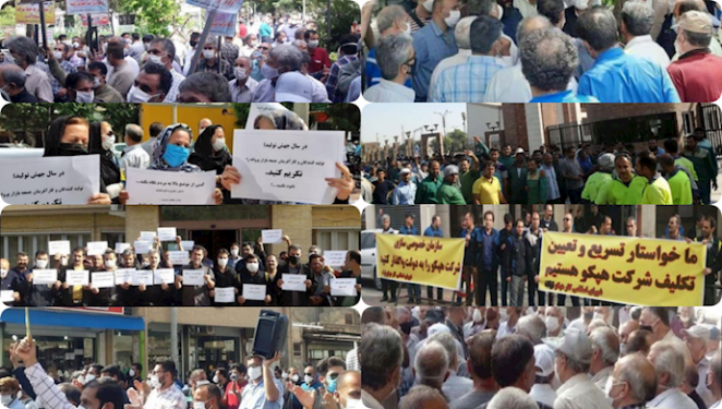 احتجاجات في إيران..237 حركة احتجاجية ضد نظام الملالي في يوليو 2020