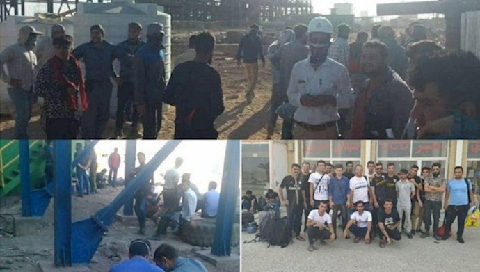 استمرار الإضراب و الاحتجاج عمال صناعة النفط والبتروكيماويات ومحطات الطاقة في إيران