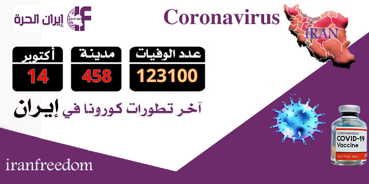 حصائية مأساوية لضحايا كورونا أكثر من 123100 شخص في 458 مدينة في ایران