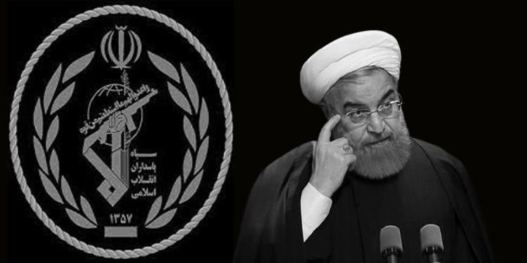 كلمات نارية على روحاني من قبل الحرس الثوري