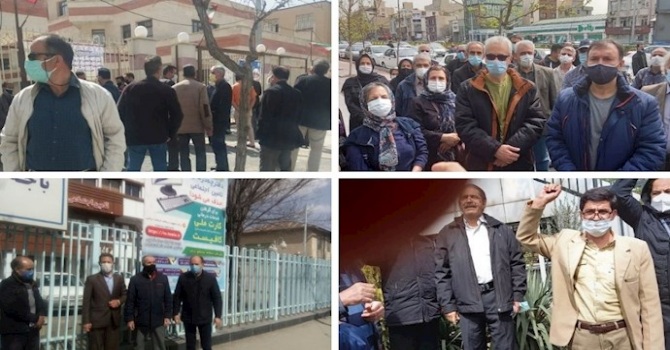 12 وقفة احتجاجية ضد نظام الملالي في إيران في يوم واحد