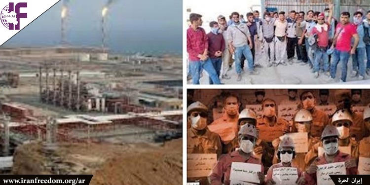 الأسبوع الثاني من احتجاجات وإضرابات عمال قطاع النفط في إيران