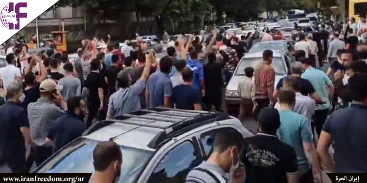 مظاهرات أهالي تبريز وزنجان دعما لانتفاضة أهالي خوزستان