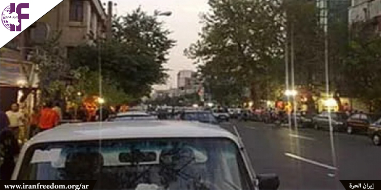 إيران - مشهد: بث شعارات مدوية "الموت لخامنئي" و"التحية لرجوي في شارع "دانشكاه"