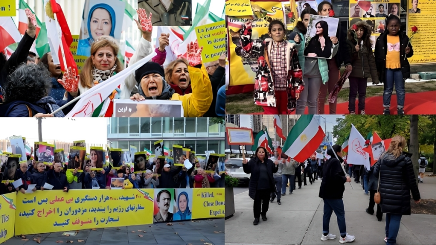 أنصار مجاهدي خلق في لوكسمبورغ يحثون الاتحاد الأوروبي على الاعتراف بحق الإيرانيين في الدفاع عن النفس