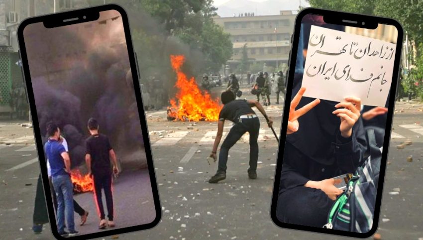 في اليوم الـ 128 للانتفاضة، شعارات ليلية ضد خامنئي في مناطق مختلفة من طهران وبندر عباس إشعال النار في قضاء النظام في أردبيل