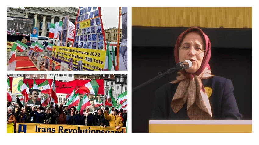 ممثلة المجلس الوطني للمقاومة الإيرانية في ألمانيا تدعو قادة العالم إلى حظر الحرس واحترام حق الشعب في تقرير المصير