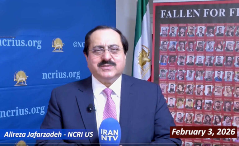 علي رضا جعفر زاده لـ«تلفزيون المقاومة»: النظام استنفر كل إمكاناته لإجهاض انتفاضة يناير وفشل… والمساءلة الدولية باتت ضرورة عاجلة في حديث خاص لـ«سيماي آزادي» تلفزيون المقاومة الإيرانية