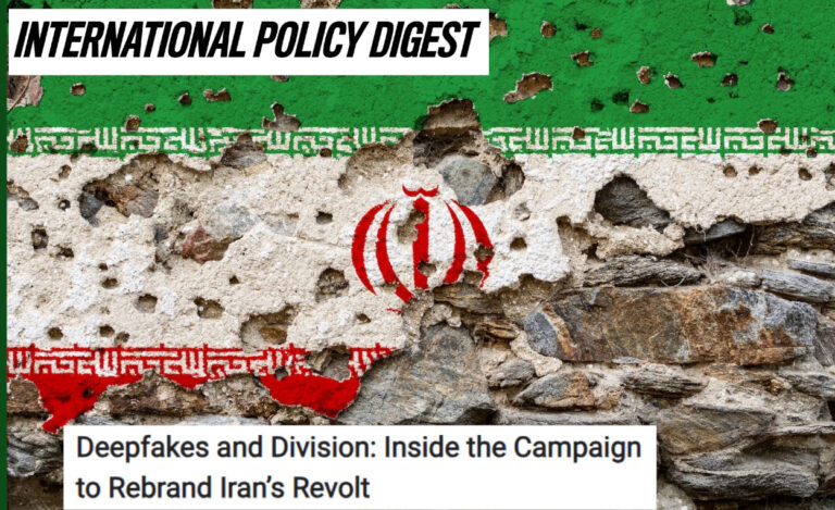 التزييف الرقمي والانقسام: كيف يحاول النظام الإيراني تشويه ثورة الشعب للترويج لـ ابن الشاه المخلوع نشر موقع إنترناشونال بوليسي دايجست مقالاً تحليلياً يسلط الضوء على الأساليب الخبيثة
