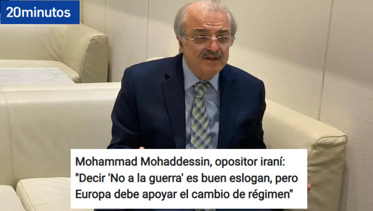 التطورات الراهنة في إيران ومستقبلها… محدثين في حوار مع صحيفة إسبانية نشرت صحيفة 20 مينوتوس الإسبانية مقابلة موسعة ومهمة مع السيد محمد محدثين، رئيس لجنة الشؤون الخارجية