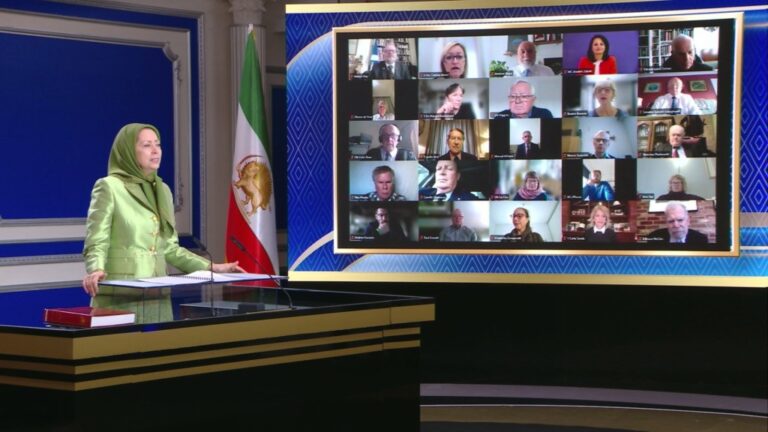 مريم رجوي: أدعو العالم باسم السلام وباسم الحرية إلى الاعتراف بالحل الوحيد للأزمة الإيرانية الخطيرة عُقد اليوم الأحد 15 مارس مؤتمرٌ دولي عبر الإنترنت بعنوان: «دعم الحكومة المؤقتة التابعة للمجلس الوطني للمقاومة