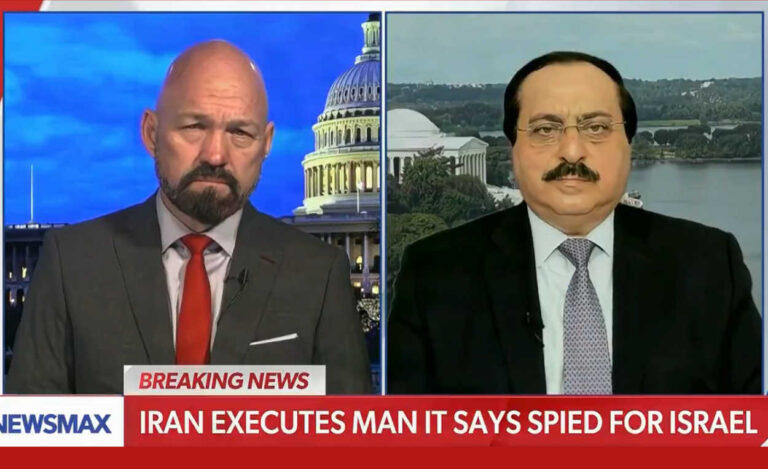 جعفرزاده لـ نيوزماكس: الحل الوحيد لإنهاء تهديد النظام الإيراني هو إسقاطه بأيدي الشعب ومقاومته استضافت شبكة نيوزماكس الإخبارية الأمريكية، في برنامجها الحواري ويك آب أمريكا