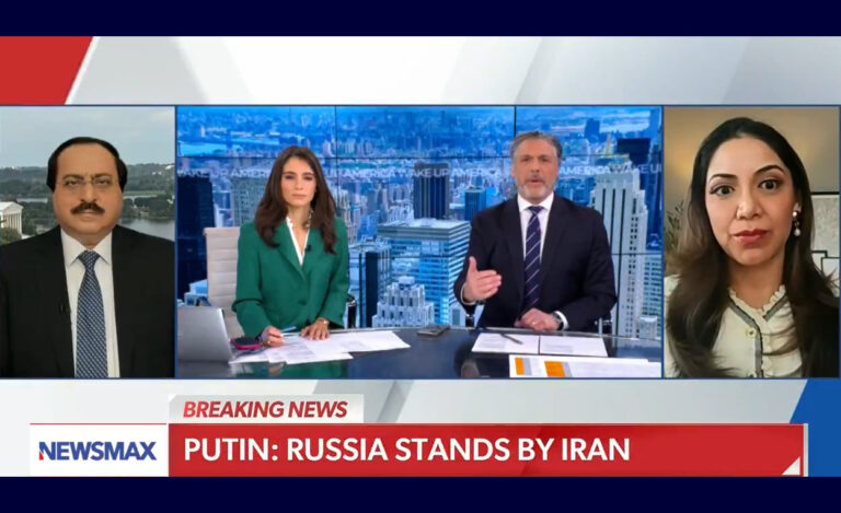 جعفرزاده لـ نيوز ماكس: النظام الإيراني ينهار، والمقاومة جاهزة لإدارة المرحلة الانتقالية وبناء دولة ديمقراطية استضافت شبكة نيوز ماكس الإخبارية الأمريكية، في برنامجها الحواري الصباحي