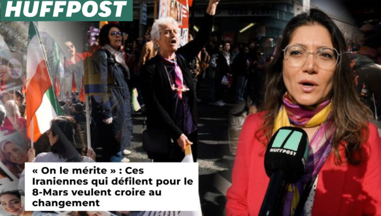 هافينغتون بوست: الإيرانيات في باريس يطالبن بإسقاط الولي الفقيه ويرفضن العودة لـ نظام الشاه بمناسبة اليوم العالمي لحقوق المرأة، سلط تقرير لصحيفة هافينغتون بوست الفرنسية الضوء على مشاركة حاشدة للإيرانيات