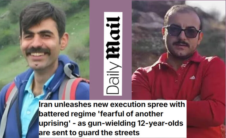 ديلي ميل: النظام الإيراني يشن حملة إعدامات واسعة ويدفع بأطفال مسلحين إلى الشوارع أفادت صحيفة ديلي ميل البريطانية في تقرير لها بأن النظام الإيراني