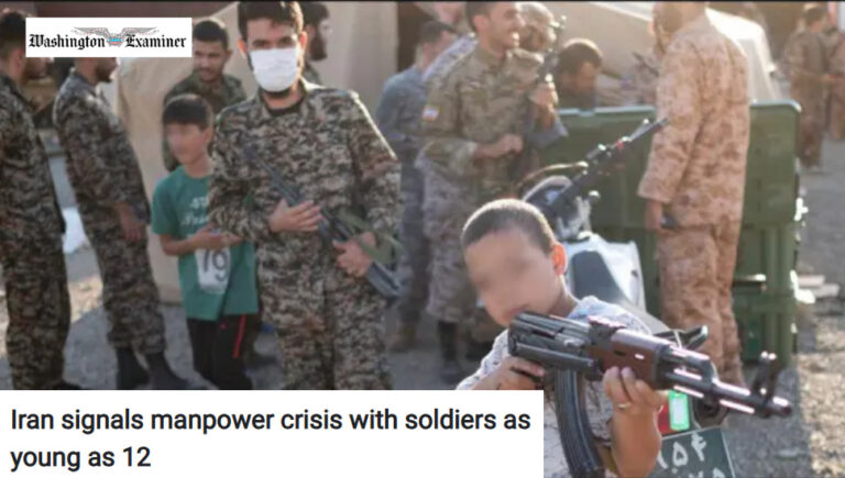 واشنطن إكزامينر: أزمة حادة في القوى البشرية تدفع النظام الإيراني لتجنيد أطفال بعمر 12 عاماً أفادت صحيفة واشنطن إكزامينر الأمريكية في تقرير مفصل لها