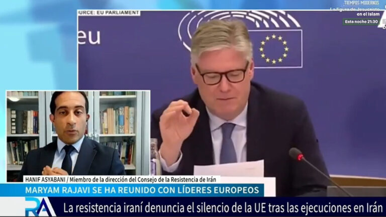 تلفزيون إل تورو:المقاومة الإيرانية تؤكد أن سقوط النظام الإيراني هو السبيل الوحيد للسلام في مقابلة مسجلة مع تلفزيون إل تورو (El Toro TV) الإسباني، قدم حنيف باقرزاده، عضو المقاومة الإيرانية