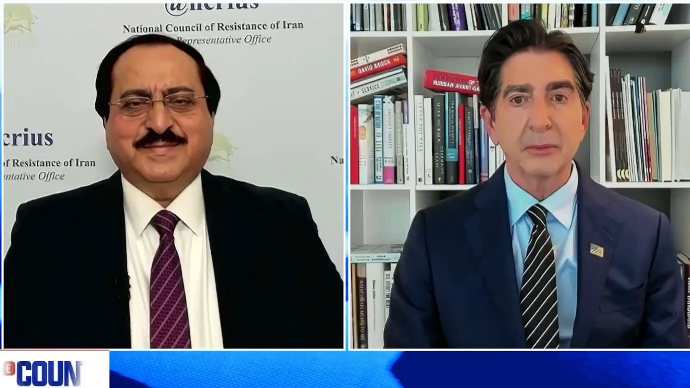 تقرير لشبكة نيوزماكس حول الأزمة الإيرانية.. علي رضا جعفر زادة يفضح وهن وضعف النظام الإيراني في مقابلة مسجلة مع شبكة نيوزماكس الإخبارية الأمريكية، قدم علي رضا جعفر زادة