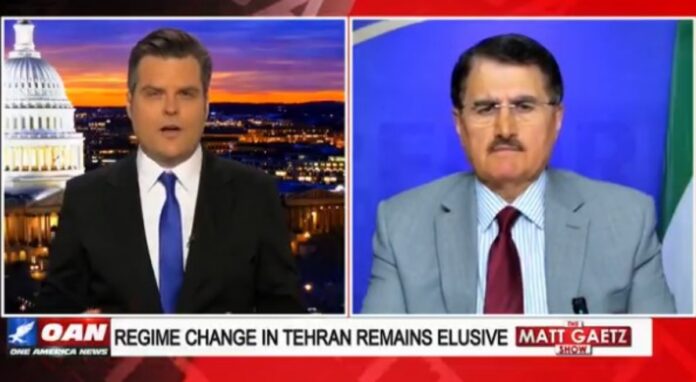 وان أمريكان نيوز: التغيير الحقيقي ينبع من الداخل، والمراهنة على الضربات الجوية وهم وسقوط في مقابلة أجرتها معه شبكة وان أمريكان نيوز، نسف علي صفوي، المسؤول في لجنة الشؤون الخارجية للمجلس الوطني