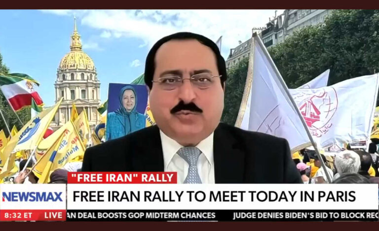 تهديدات إرهابية مشتركة بين طهران وفلول الشاه لن توقف مسيرة المقاومة الإيرانية أطل نائب مدير مكتب المجلس الوطني للمقاومة الإيرانية في واشنطن، علي رضا جعفرزاده، في مقابلة مباشرة عبر شبكة نيوز مكس