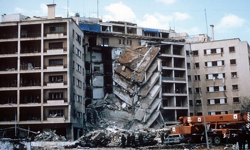 US Embassy bombing in Beirut, directed by Hezbollah and financed by Iran