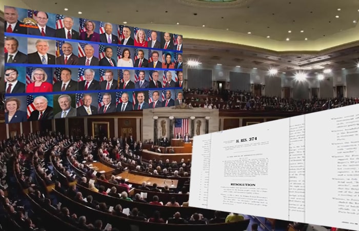 Thirty-nine bipartisan United States Members of Congress have jointly submitted a new resolution condemning the Iranian regime's terrorist acts against U.S. citizens and supporters of MEK