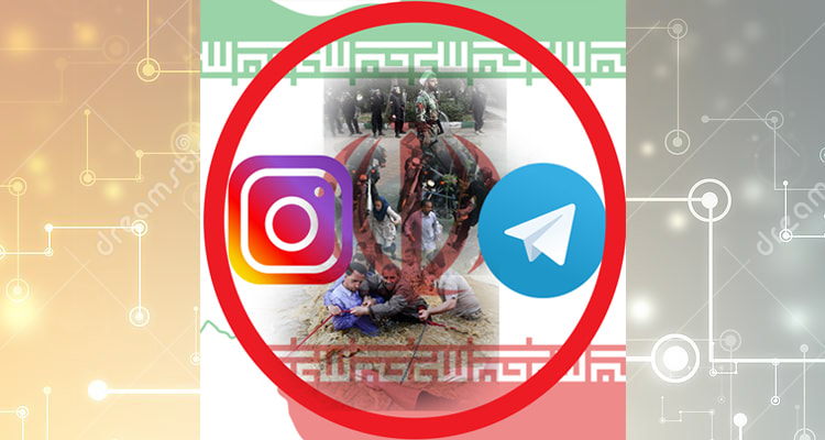 Banned Internet encrypted messaging apps, versus censorship, create social media crisis for Iran regime.