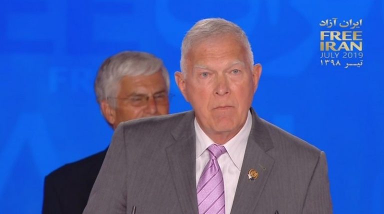 Gen James Conway calls public figures to stand up in support of the desire of the Iranian people and their organized resistance for a free Iran