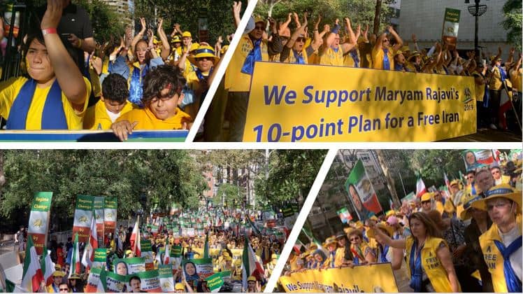 Iranian resistance and MEK supporters rally in New York