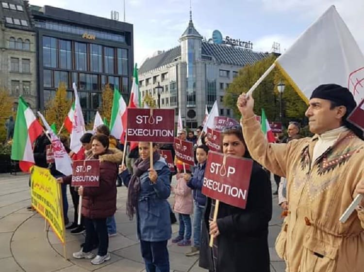 MEK supporters in Norway condemn death penalty in Iran